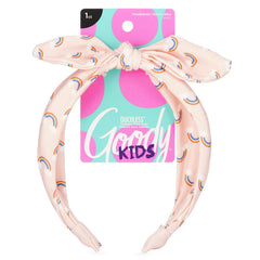 GOODY banda para el cabello infantil arcoiris durazno, ideal para mantener el peinado