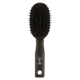 Goody Mini Cushion Brush—compact oval travel brush for all hair types.