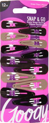 Pinzas contorno metal Goody para uso diario, ergonomicas para diferentes pelos.