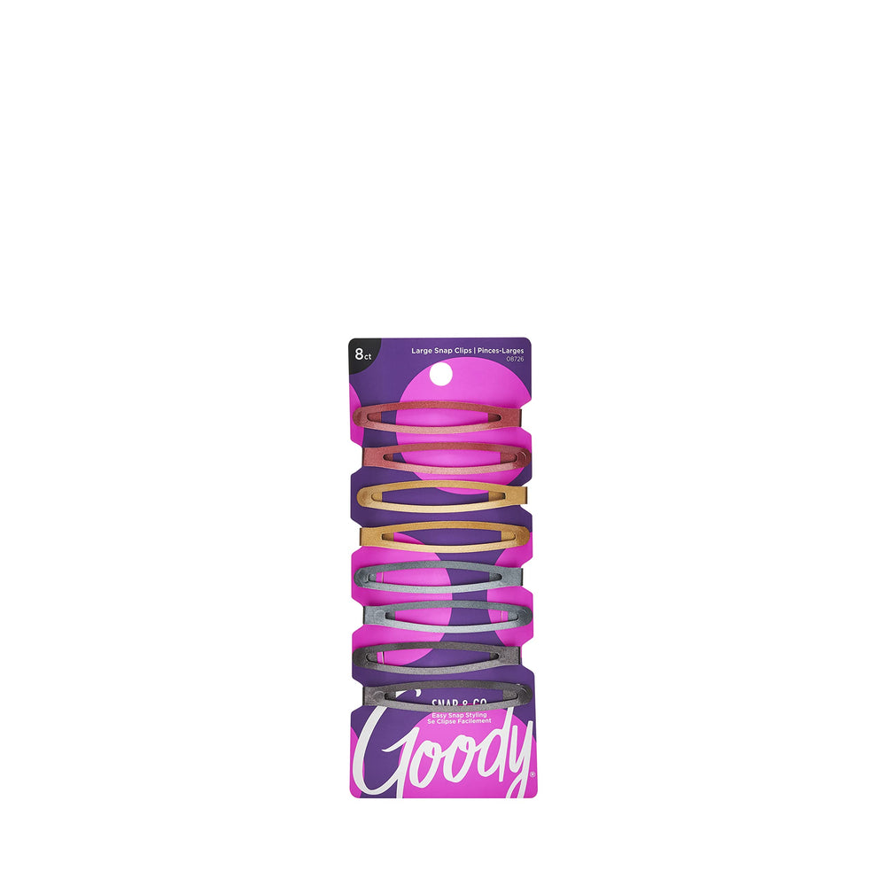 GOODY pinzas de contorno con cierre rápido, acabado metálico, ideal para un peinado suave y estructurado.