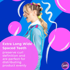 GOODY Total Texture textured-handle-grip supports comfortable, control-rich styling.