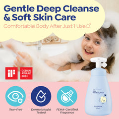 GOONGBE, espuma suave y cremosa para limpieza suave en ojos sensibles.