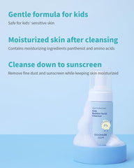 GOONGBE limpiador facial burbuja retira protector solar sin irritar ojos.