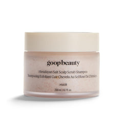 Goop Beauty Scalp Scrub Shampoo with Himalayan pink salt for detoxifying scalp cleanse