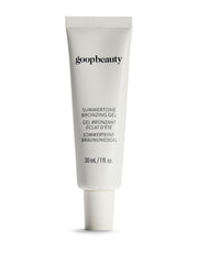 Goop Beauty Summertone Bronzing Gel bottle close-up delivering a natural glow.