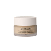 goop Beauty Microderm Exfoliator bottle shows creamy texture for gentle polishing.
