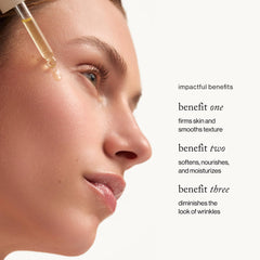 Goop Nutrient Face Oil close-up highlighting bakuchiol, cacay, and amla