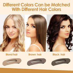 GOOWEAYY pinza plana detalle muelle, sujeción confiable para cabello fino.