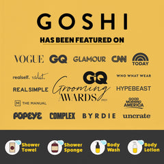 GOSHI exfoliación suave para piel sensible y cómoda.