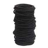 GOSICUKA black hair elastics 120-pack for thick and curly hair, ideal spare set
