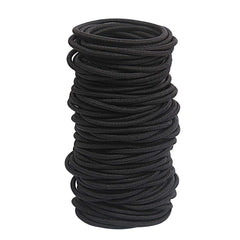 GOSICUKA black hair elastics 120-pack for thick and curly hair, ideal spare set