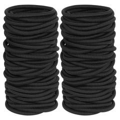 GOSICUKA elásticos para cabello negros, 120 piezas, ideal para peinados diarios.