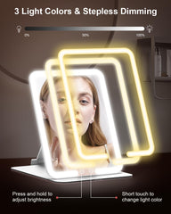 Gospire LED lighting with warm natural and white modes plus dimming