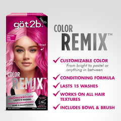Got2b Color Remix pastelizer bottle enabling soft pastel shade results.