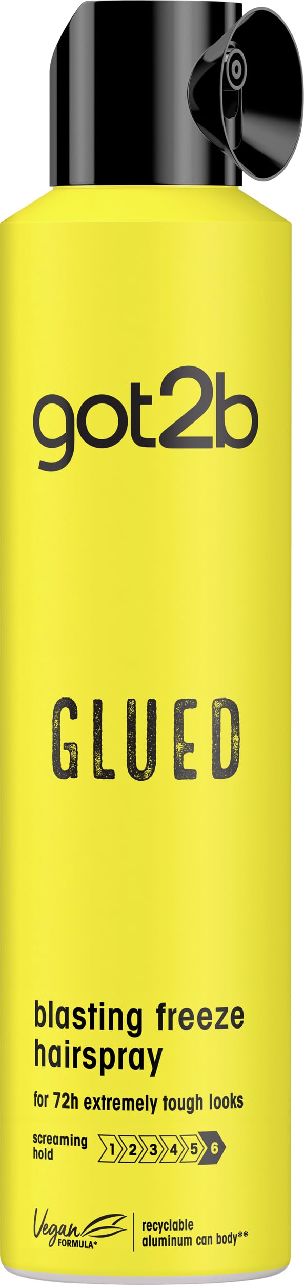 Got2B Glued Blasting Freeze Spray, frasco: fija peinados de alto impacto todo el día