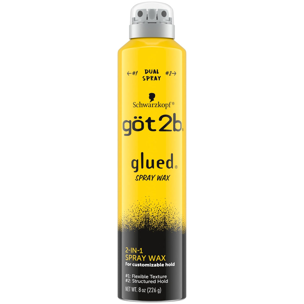 Got2b Glued Spray Wax, botella 8 oz para definir peinado con fácil manejo