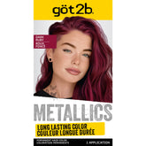 got2b Metallics Dark Ruby M68 bottle with shimmering color cream for vibrant results