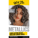Got2b Metallics Dusty Silver color tube for a vibrant metallic glow