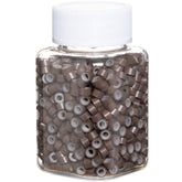 GOTDYA brown 5mm extension beads with silicone lining provide secure hold.