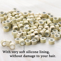 GOTDYA aluminium beads designed for durable hair attachment with gentle grip.