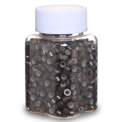 GOTDYA dark brown extension beads provide secure attachment for hair extensions.