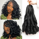 GOTEFERBE French Curl Braiding Hair 12inch pack closeup, soft texture for easy styling.