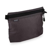 GOX small toiletry bag grey closed view showing compact storage for essentials