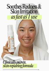 GPC Panthenol Foam dispenser shows easy spray for soothing care.
