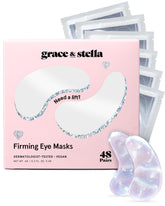 Grace & Stella peptide under-eye patches packaging for easy at-home use