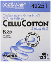 Graham Cellucotton Beauty Coil 40ft spool showcasing premium cotton fibers for skincare routines.