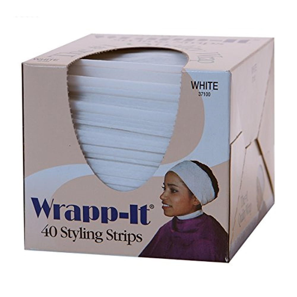 Graham Famis Wrapp-It white strip on hair during drying for secure wrap control