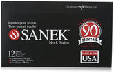 Graham Medical Sanek neck strips on a display box showing professional hygiene solution for salons