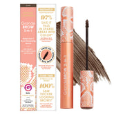 Grande Cosmetics GrandeBROW 2-in-1 tinted brow gel applies for instant color and definition.