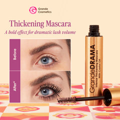 GrandeDRAMA hourglass brush lifts and separates lashes for definition