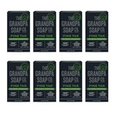The Grandpa Soap Company Pine Tar Bar Soap lather for deep cleansing