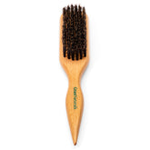 GranNaturals boar bristle slick back brush smooths hair for a sleek ponytail.