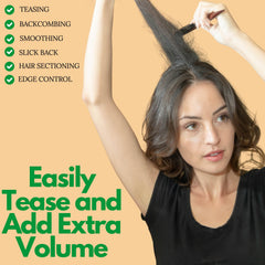 GranNaturals Boar Bristle Brush reduces frizz by distributing oils.