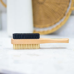 GranNaturals double-sided boar bristle brush with hard bristles for sleek styling