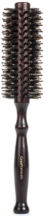 GranNaturals Round Styling Hair Brush 1.75-inch diameter for detangling and shine.