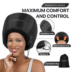 Granteva integrated headband diffuser cap for comfortable deep conditioning sessions