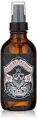 Grave Before Shave Bay Rum beard oil bottle promotes shine and softness.