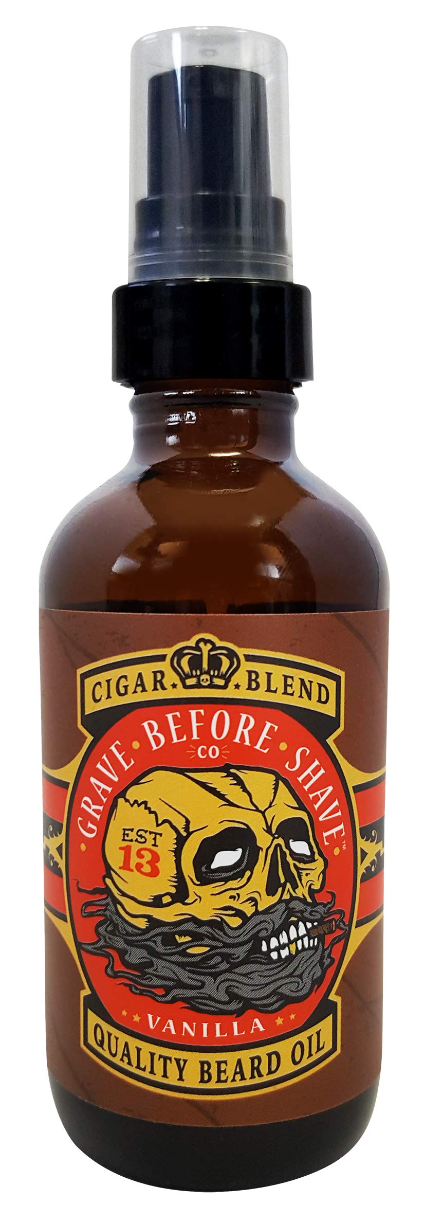 Grave Before Shave Beard Oil Cigar Blend bottle for conditioning and scent