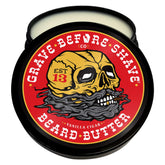 Grave Before Shave cigar beard butter 4oz jar offering deep conditioning for beard and skin