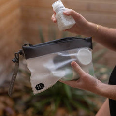 Gravel The Pouch packs flat to save space in carry-ons