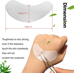 GreenLife lint-free eye pads stay in place without residue during lash treatments