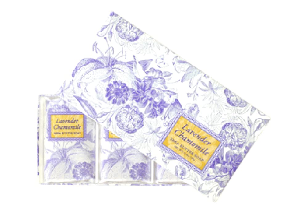 Greenwich Bay Shea Butter Soap Lavender Chamomile pack front for soothing cleanse
