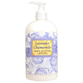 Greenwich Bay Trading Company locion manteca karite lavanda manzanilla, botella de 16 onzas para piel suave.