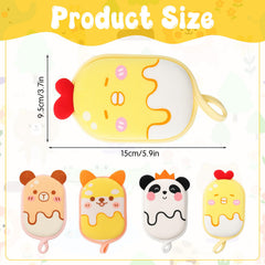 Grevosea loofah chick design adds color and helps lather for bath time fun.