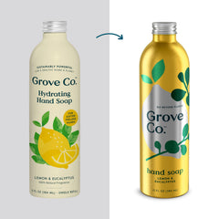 Grove Co. Relleno de jabón con aloe vera para piel cómoda