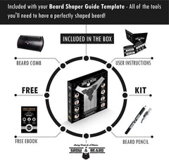GROW ALPHA BEARD barber pencil for quick, clean beard shaping